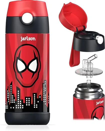 Jarlson CHARLI 350 ml — gourde enfant inox à paille